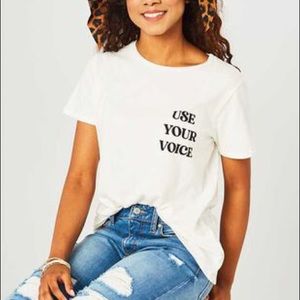 Use Your Voice Graphic Tee Altar’d State Small NWT